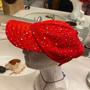 Hee very sexy Hat with sparkle silver.